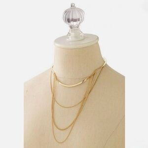 Stella & Dot Gold Layered Necklace